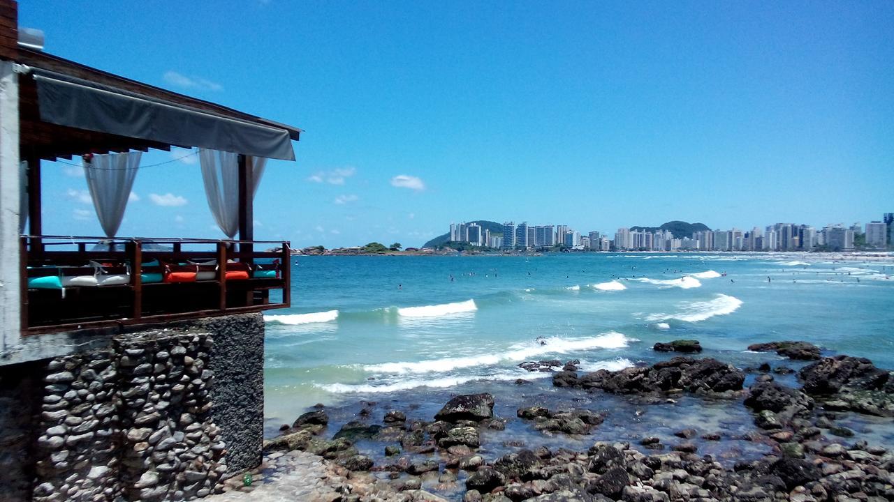 Apartamento Frente Para O Mar ,50 M Da Praia , Ar Condicionado Todos Quartos Guarujá Zewnętrze zdjęcie