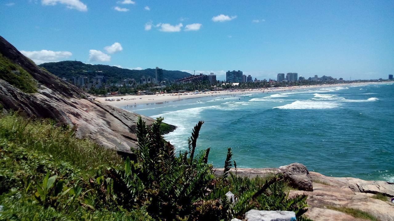 Apartamento Frente Para O Mar ,50 M Da Praia , Ar Condicionado Todos Quartos Guarujá Zewnętrze zdjęcie